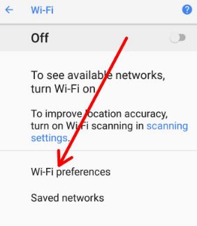 Как да включите WiFi автоматично на Android Oreo 8.1