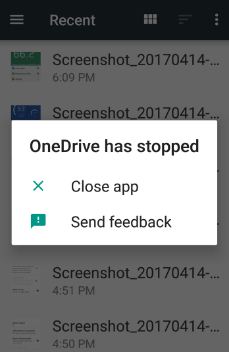 Fix Onedrive спря да работи Android