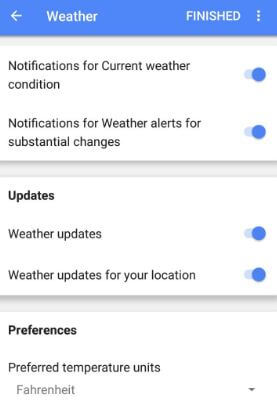 Изключете подаването на Google Now в Android Oreo