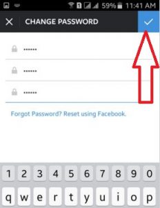 Как да промените паролата за Instagram android lollipop