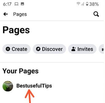 Променете името на страницата си във Facebook на Android