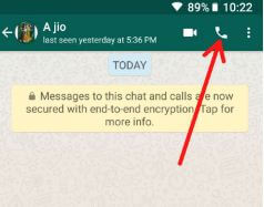 Направете гласово обаждане в Android устройство WhatsApp