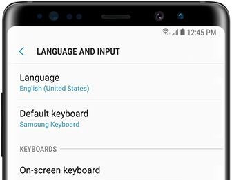Как да промените езика на клавиатурата на Galaxy Note 8