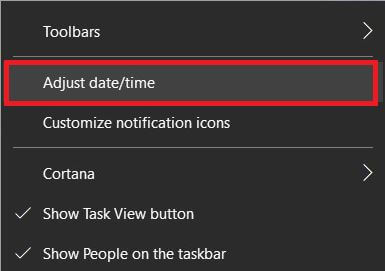 Как да промените датата и часа в Windows 10