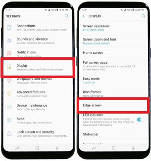 Как да използваме Galaxy S8 edge screen